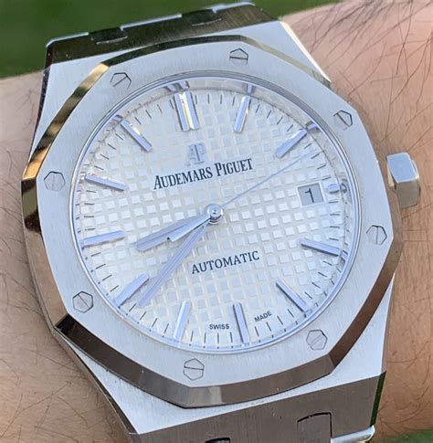 audemars piguet royal oak weiss gold|Audemars Piguet royal oak selfwinding.